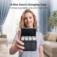K&F Concept Rechargeable AA Lithium Batteries 8-Pack, 1.5V 3600mWh Li-ion Batteries with K&F Charger Case & LED Display